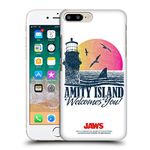 Head Case Designs Officially Licensed Jaws Amity Island I Key Art Hard Back Case Compatible With Apple iPhone 7 Plus/iPhone 8 Plus