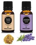 Earth N Pure Essential Oil Pack of 2 (15 ml each) Frankincense and Lavender, Natural & Therapeutic Grade