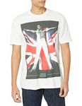 Bravado Men's Freddie Mercury Freddie Flag T-Shirt, White, S