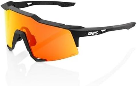 100% Speedcraft Soft Touch Cycling Glasses, Black, Orange Lens