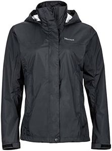 MARMOT Women’s PreCip Rain Jacket | Lightweight, Waterproof, Black, Medium, Black, Medium