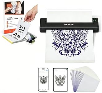 MUNBYN ITP05 Tattoo Stencil Printer and Tattoo Transfer Paper 50 Sheets