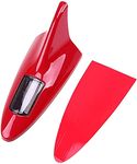 Citaaz Car Shark fin Automobile Universal Solar Anti-Collision Warning Light, Flashing Light, Stylish Shark fin Decoration Antenna Modified Light (RED)