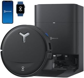 ECOVACS DEEBOT T80S Omni Robot Vacuum & Mop – 24,800Pa Suction, OZMO Roller Mop,Triple Dry-Wet Separation, Hot Water Self-Wash & 145°F Air Dry, AI Navigation, Anti-Tangle Brush for Pets & Carpets