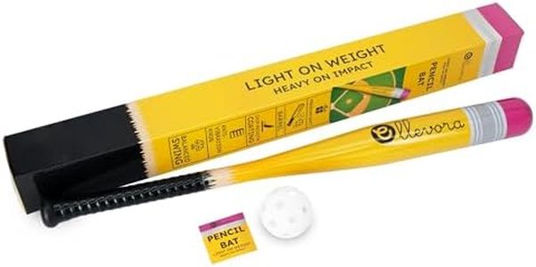 Pencil Bat - Plastic Youth Baseball Bat and Ball Set - Reinforced Durable Barrel ~29" - Backyard Baseball Games Gift - Balanced Weight - Easy to Swing