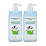 Mamaearth Milky Soft Shampoo For Babies | Infused with Oats, Milk and Calendula | Gently Cleanses Hair, Balances Scalp pH & Makes Hair Soft & Smooth | 400 ml x 2