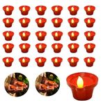 Krisus® Water Sensor Diya for Diwali Decoration Electric Led Diya Flame Less & Smokeless Led Diya,Candle for Home Decor, Diwali Festivals Decoration, Christmas, New Year, Festive Led Diya (30 PCS)