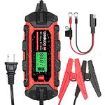 GOOLOO 4-Amp Car Battery Charger Automotive, 6V and 12V Battery Charger Maintainer, Trickle Charger, Supersafe Smart 12 Volt Automatic Float Charger, Battery Desulfator for Lead-Acid Battery(S4)