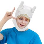 DAZCOS Mens Anime Cosplay Hat White Bunny Ears for Easter Day Costume Halloween Accessory (White)