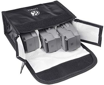 Explosion Proof LiPo Battery Bag for DJI Mavic 2 - Fire Resistant Safety and Storage Pouch - for Safe Charging and Transport - for 3 Mavic 2 Batteries - Ideal Aircraft Hand Luggage Solution