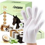 IDESEA Dog Wipes for Dogs & Cats, Individually Packed Glove Wipes, 24 Count