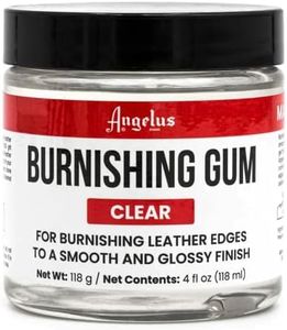 Angelus Burnishing Gum Leather Edge Finish Clear | Turns Leather Edges to Smooth & Glossy | 4oz (118mL)