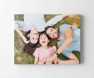 CREATIVA DIGITAL IMPRESION Y DISEÑO Cuadro Personalizado con tu Foto | 60 x 90 cm | 100% a tu Gusto | Lona y Madera | Regalo Ideal para Bodas, Cumpleaños y Aniversarios | Fabricado en España