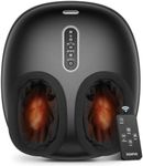 RENPHO Foot Massager with Heat, 3-Level Kneading Intensity, Electric Foot Massager with Remote Control & Timer, Birthday Gifts for Women Men Mon Dad, Fits Up to Size 13