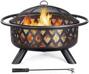 Yaheetech Fire Pit 36in Outdoor Woo