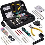 31 Pcs Guitar Maintenance Tool Kit, Pogolab Guitar Repairing Tool Kit with Carrying Bag for Guitar Ukulele Bass Mandolin Banjo, Gift for Music String Instrument Enthusiast