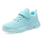 YAVY Girls Shoes Boys Running Shoes Lightweight Breathable Mesh Kids Tennis Shoes Casual Sport Shoes (Toddler/Little Kid/Big Kid) Green Size 10 M US