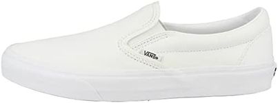 VANS Classic Slip Ons Skate Shoes Sneakers Canvas Surf True White 8 Men 9.5 Women