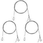 LUTER 3Pcs 2mmx2m Adjustable Picture Hanging Wire 40Kg for Hanging Photo Frame Artwork Mirror Light