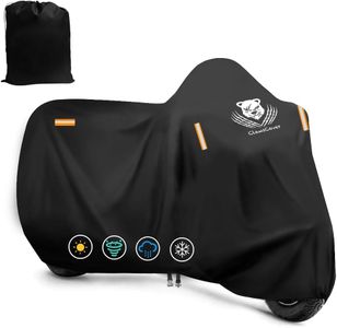 ClawsCover 116" XXXL Motorcycle Covers Waterproof Outdoor,Heavy Duty Fadeless 420D Polyester Cloth All Season Anti-UV Touring Scooter Cover Accessories,for Harley Davidson Honda Kawasaki Yamaha Suzuki