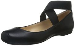 Jessica Simpson Women's Mandalaye Ballet Flat, Black/Black, 5 UK