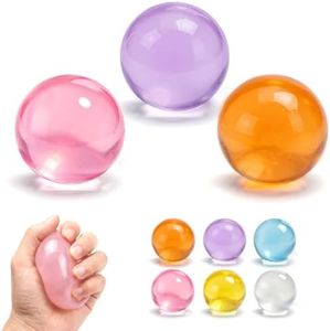 2026 Premium Coconut Oil Squishy, Compact Crunchy Squishy Package Squeeze Stress Ball fidgets for Adults, Good Squishys Oil Stress Balls for Office Desk Home Cheese Squishies (Pink Purple Orange)