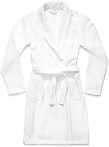 Brooklinen Super-Plush Luxury Spa Unisex Robe, White, Large