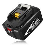 1 Pack 5.5Ah BL1860B Replacement Battery Compatible with Makita 18V Battery Lithium ion BL1860B-2 BL1860 BL1850 BL1840 BL1830 LXT-400 Cordless Power Tools with LED Indicator