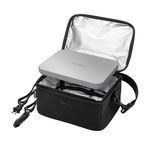 Bentgo Heat - Electric Lunch Bag & Food Warmer for Reheating Meals in Car, at Work & More - Heated Lunch Box Warmer for Adults, Students & Shift Workers, 12V/24V Auto & 120V Wall Cords (Carbon Black)
