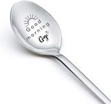 Gigi Gifts for Grandma Gifts from Granddaughter Grandson Good Morning Gigi Spoon for Best Gigi Grandma Mother's Day Birthday Gifts for Nana Gigi Tea Coffee Stainless Steel Spoons