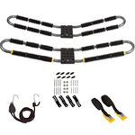Suspenz Kayak Roof Rack with Tie Down Straps, EZ Roller V-Rack Car Top Carrier Mount for Kayak Canoe SUP (44-0166)