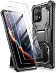 i-Blason Armorbox Lite for Moto G Stylus 5G Case (2023 Release)[Not for 4G Version/2022/2021], [2Pcs Tempered Glass Screen Protectors] Slim Protective Bumper Case with Built-in Kickstand, Black