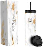 IRON °FLASK Nomad Tumbler - 825 ml, 2 Lids (Straw/Flip), Vacuum Insulated Stainless Steel Bottle, Double Walled, Thermo Coffee Travel Mug, Water Metal Canteen