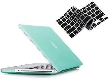 RUBAN Case Compatible with MacBook Pro 13 inch 2012 2011 2010 2009 Release A1278, Plastic Hard Case Shell and Keyboard Cover for Older Version MacBook Pro 13 Inch with CD-ROM - Green