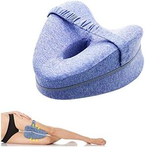 Memory Knee Pillow Leg Positioner Orthopedic Cushion Relief Hip Pain Sciatica (Blue)