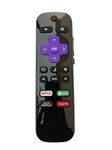 BhalTech LC-RCRUDCA-18 Remote Control with Netflix, Spotify, CINEPLEX and Goo-gle Play Function Compatible with ROKU Sharp