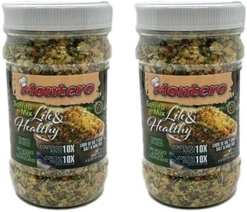 Montero Sofrito Mix 3.5oz (2 Pack) - Dry Veggies & Spices Cooking Base - Salt & MSG Free - Natural Ingredients - Lite & Healthy