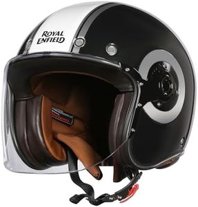 Royal Enfield Spirit of SM ID ABS GL Green ISI and DOT Certified Riding Helmet (L) 58 Cm - High Impact Grade Thermoplastic & High Density EPS Liner for Superior Impact Protection and Durability