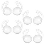 Lunies Apple Earpods Covers Anti-Slip Silicone Soft Sport Earbud Tips for iPhone 6S/6 Plus/5S/5C/5 Earbuds Comfortable 4 Pairs Clear