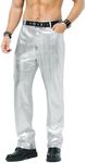 Casey Kevin Mens Trousers Metallic 