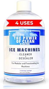 Power Made Ice Machine Cleaner & Descaler 16 fl oz 4 Uses | Nickel Safe Formula, Crystal Clear Ice Guaranteed | Compatible with Whirlpool, Scotsman, Manitowoc, Follet & More | Made in USA (1 Pack)
