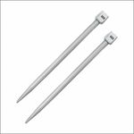 NTGS Plastic Single Pointed Knitting Needle Large Size - - No 000, Length - 35Cm, Dia - 10 Mm, Woolen Artefacts Like Sweaters, Muflers, Caps Etc, Pair of 2