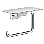 hansgrohe 41772000 AddStoris Roll Shelf Toilet Paper Holder, Chrome