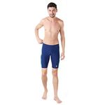 TYR Alliance Splice Swimming Jammer for Men, Size-42 (Harmony Navy, Blue Green)