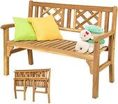 Safstar Folding Patio Garden Bench,