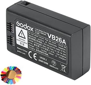 GODOX V1 Battery VB26A 7.2V /3000mAh Li-ion Battery for Godox V1S V1N V1C V1F V1O V1 Flash and V860III V860III-S V860III-C V860III-N V860III-O V860III-F V850III AD100PRO(Upgraded VB26)