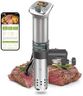 WiFi Sous Vide 1100W: KitchenBoss Ultra-quiet Sous-vide Cooker Built-in LCD Recipes IPX7 Waterproof, Magnetic Knob Immersion Circulator Accurate Temperature APP Control (G320PX-Silver)