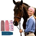 Equestrian Headbands for Women, Under Riding Helmet Wide Hair Bands, Sportswear Accessories Suitable for Use with Bike Helmets, Yoga & Hiking, 4 Pack, Desert Dreams