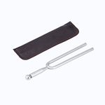 Tuning Fork Classical 440Hz A Tone Stainless Tuning Fork Tuner with Carry Bag for Violin Guitar Instrument