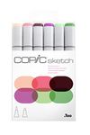 Copic Marker SKST6-FLO1 Sketch Markers 6/Pkg-Floral Favorites 1